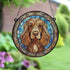Cocker (Working) Brown Stained Glass Effect Suncatcher